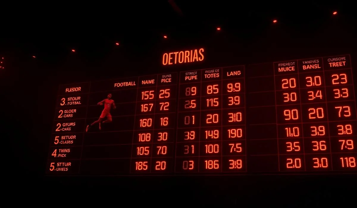 Pantalla con cuotas de casas de apuestas deportivas extranjeras
